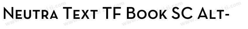 Neutra Text TF Book SC Alt字体转换